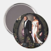 Donald & Melania Trump Paasmagneet Magneet (Voorkant / Achterkant)