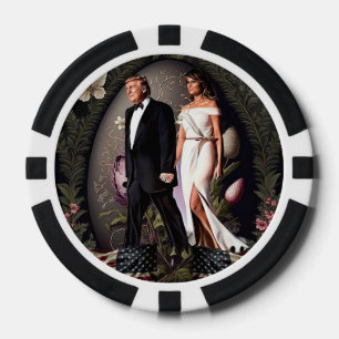 Donald Melania Trump Patriottische Pasen Poker Chi Chips