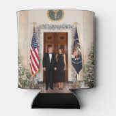 Donald & Melania Trump's kerstwitte huis Blikjeskoeler (Achterkant)