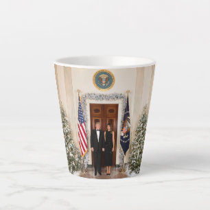Donald & Melania Trump's kerstwitte huis Latte Mok