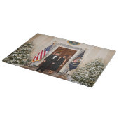 Donald & Melania Trump's kerstwitte huis Snijplank (Hoek)