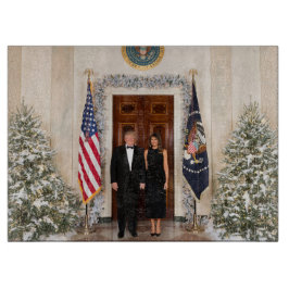 Donald & Melania Trump's kerstwitte huis Snijplank