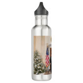 Donald & Melania Trump's kerstwitte huis Waterfles (Links)