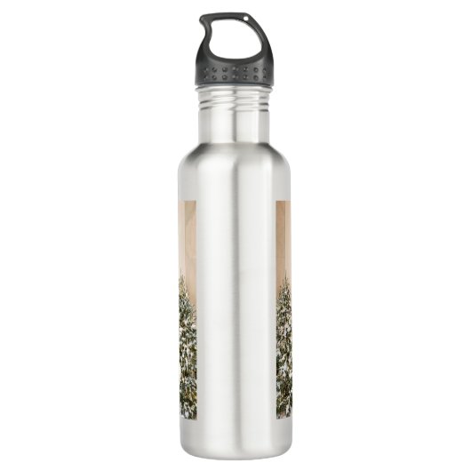 Donald & Melania Trump's kerstwitte huis Waterfles (Achterkant)