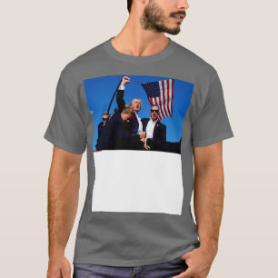 Donald moord op Amerikaanse vlag T-shirt