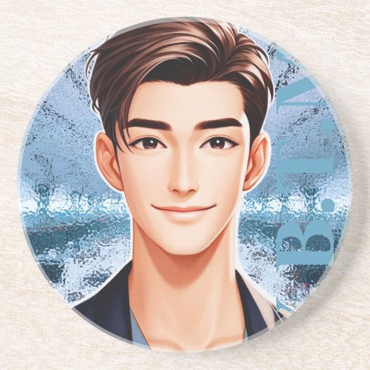 Donald . Ontwerp van geanimeerde karakters Zandsteen Onderzetter (Voorkant)