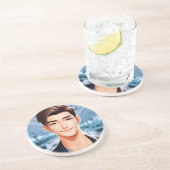 Donald . Ontwerp van geanimeerde karakters Zandsteen Onderzetter (Zijkant)