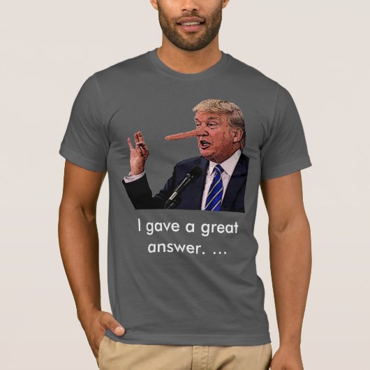 Donald "pinocchio" Trump T-shirt (Voorkant)