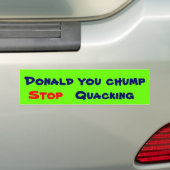 Donald-pompelmoes voor bumperstickers (Op auto)