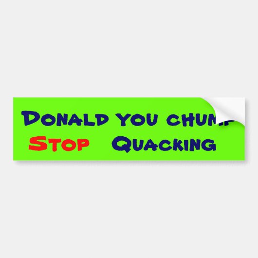 Donald-pompelmoes voor bumperstickers (Voorkant)