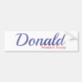 Donald, President Trump Bumpersticker (Voorkant)