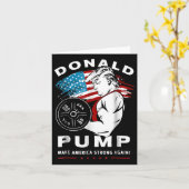 Donald Pump Make America Strong Again Kaart (Gele Bloem)
