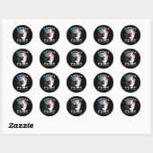Donald Pump Make America Strong Again Ronde Sticker (Vel)