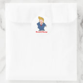 Donald Rump - Anti-Trump Design - Politiek -.p Ronde Sticker (Tas)