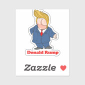 Donald Rump - Anti-Trump Design - Politiek -.p Sticker (Vel)
