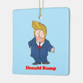 Donald Rump Anti Trump Keramisch Ornament (Links)