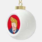 Donald Rump Anti Trump Keramische Bal Ornament (Rechts)