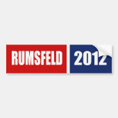 DONALD RUMSFELD 2012 BUMPERSTICKER (Voorkant)