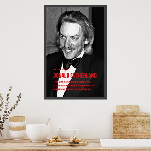 Donald Sutherland-Poster Poster (Keuken)