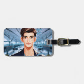 Donald. tekenontwerp met animatie bagagelabel (Voorkant horizontaal)