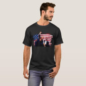 Donald Trumb 2024 | Vlag Amerika troef stemming T-shirt (Voorkant volledig)