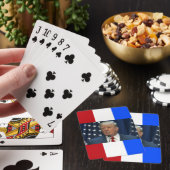 Donald Trummp op een speelkaartdek Pokerkaarten (Insitu)