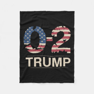 Donald Trump 0-2 Vechten Vecht Vlag van de VS Vlag Fleece Deken