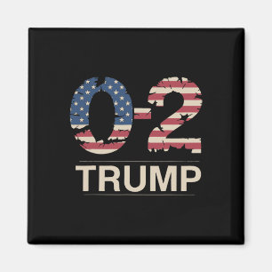 Donald Trump 0-2 Vechten Vecht Vlag van de VS Vlag Magneet