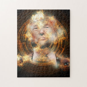 Donald Trump 11x14 Photo Puzzle with Gift Box Legpuzzel