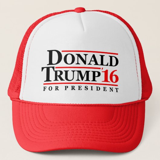 Donald Trump '16 voor President Trucker Pet (Voorkant)