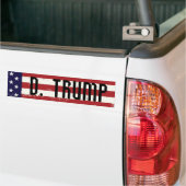Donald Trump 2016 American Flag Bumpersticker (Op Truck)