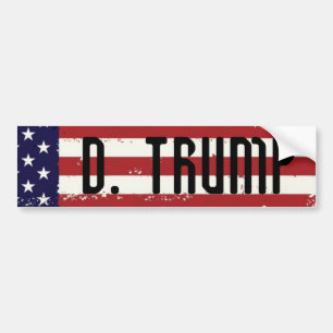 Donald Trump 2016 American Flag Bumpersticker