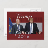 Donald TRUMP 2016 Briefkaart (Voorkant / Achterkant)