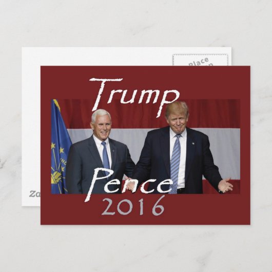 Donald TRUMP 2016 Briefkaart (Voorkant / Achterkant)