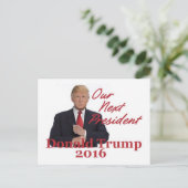 Donald TRUMP 2016 Briefkaart (Staand voorkant)
