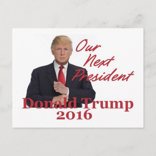 Donald TRUMP 2016 Briefkaart (Voorkant)