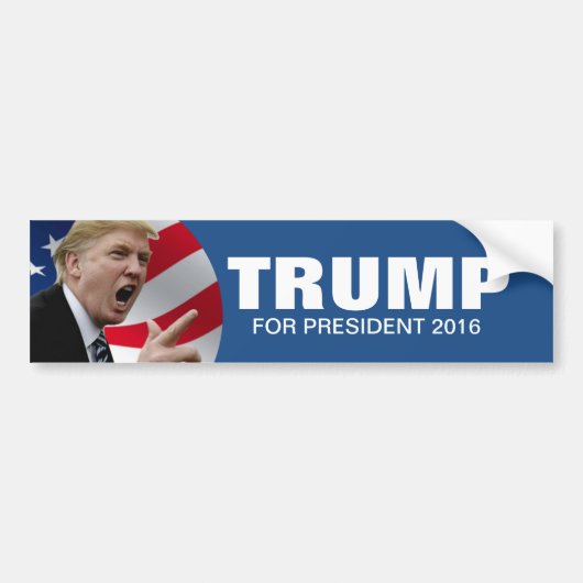 Donald Trump 2016 Bumpersticker (Voorkant)