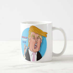 Donald Trump 2016 Cartoon Koffie Mok