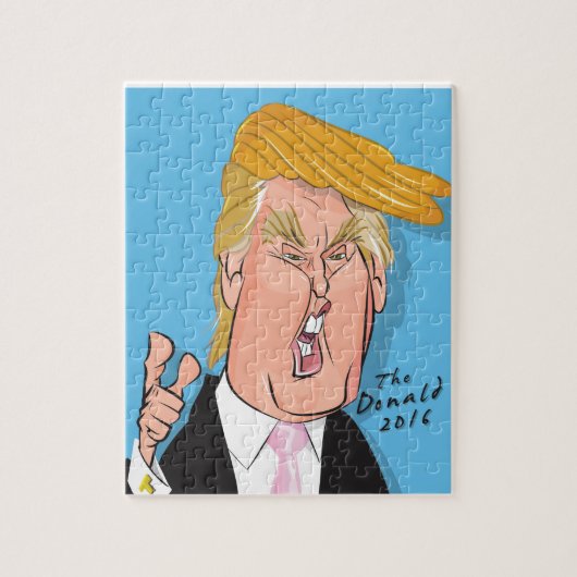 Donald Trump 2016 Cartoon Puzzle Legpuzzel (Verticaal)