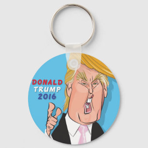Donald Trump 2016 Cartoon Sleutelhanger
