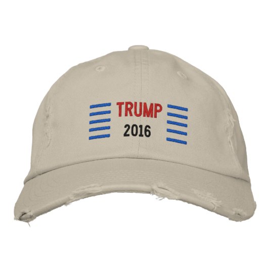 Donald Trump 2016 geborduurd Geborduurde Pet (Voorkant)