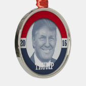 Donald Trump 2016 Metalen Ornament (Rechts)