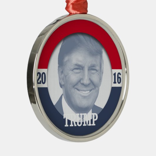 Donald Trump 2016 Metalen Ornament (Rechts)