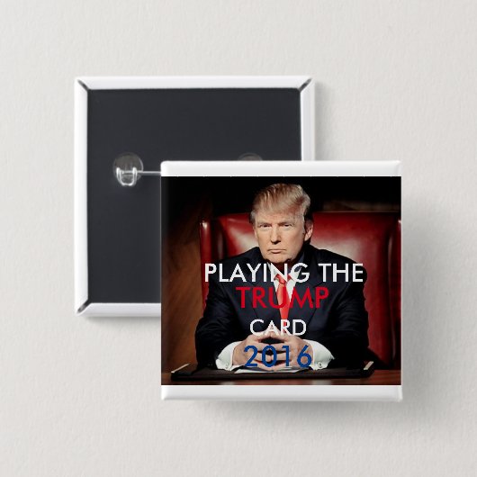 Donald Trump 2016 Pinback Button (Square) (Voorkant /achterkant)