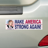 Donald Trump 2016 Portrait Gear Bumpersticker (Op auto)