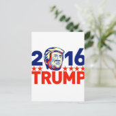 Donald Trump 2016 President Retro Briefkaart (Staand voorkant)