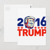 Donald Trump 2016 President Retro Briefkaart (Voorkant / Achterkant)