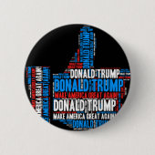 Donald Trump 2016 Presidentiële kandidaat Ronde Button 5,7 Cm (Voorkant)