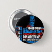 Donald Trump 2016 Presidentiële kandidaat Ronde Button 5,7 Cm (Voorkant /achterkant)