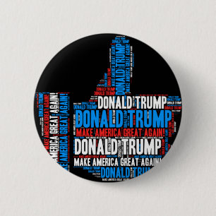 Donald Trump 2016 Presidentiële kandidaat Ronde Button 5,7 Cm